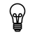 Lightbult-icon-menu-black