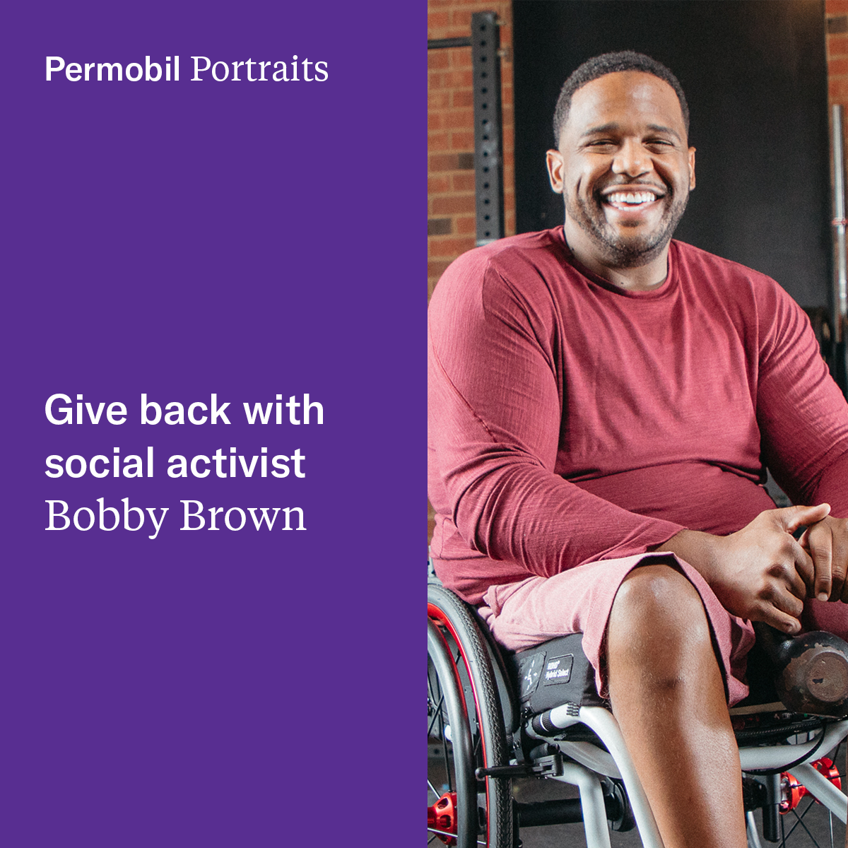 Permobil Portrait: Bobby Brown